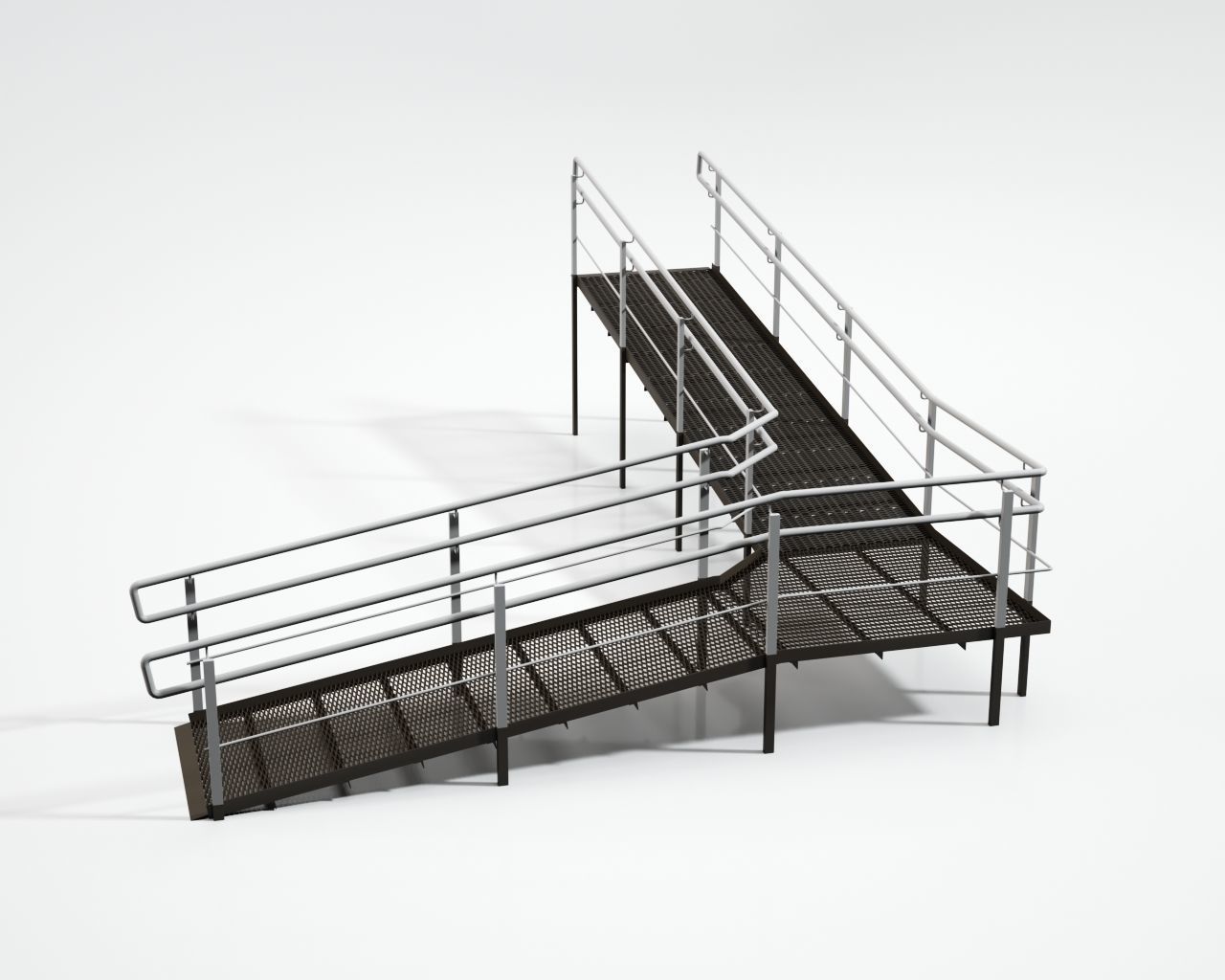 Set of 11 different size ramps  3D model_1