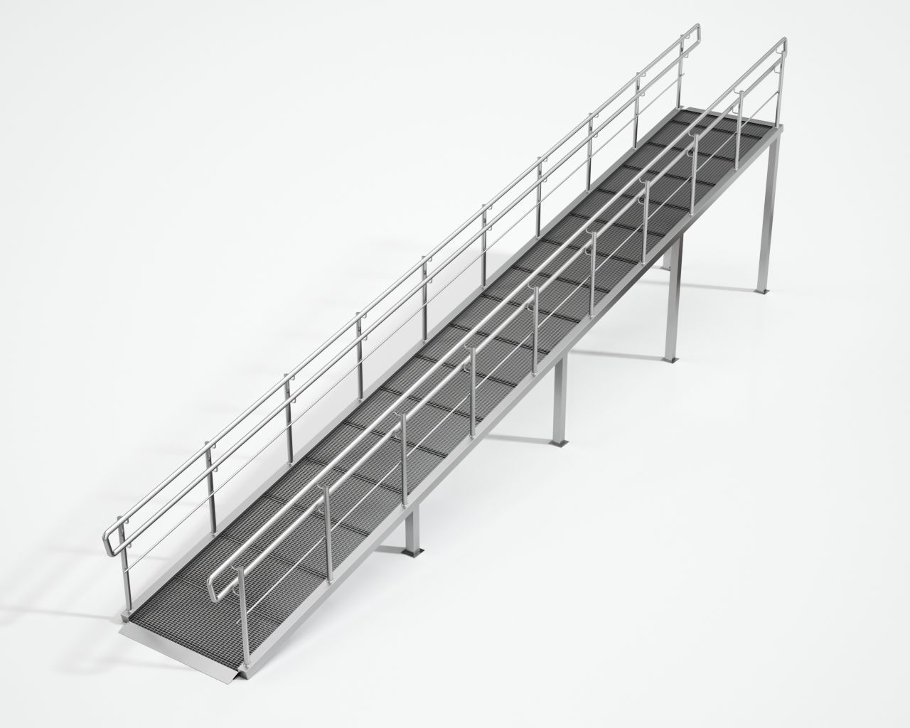 Set of 11 different size ramps  3D model_11