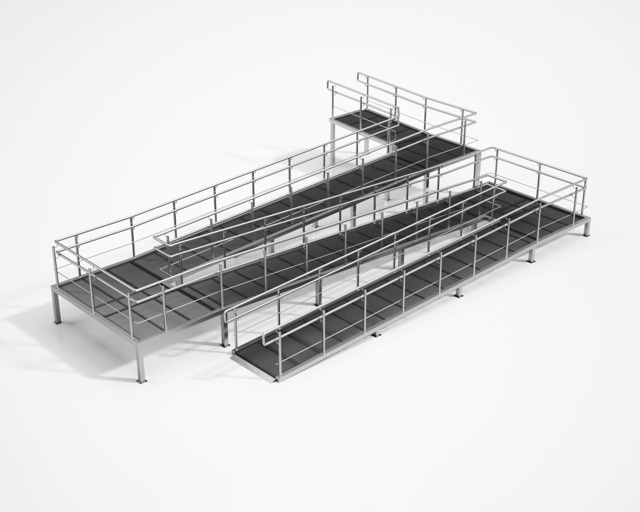 Set of 11 different size ramps  3D model_21