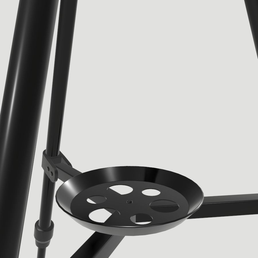 Telescope on tripod Low-poly 3D model_9