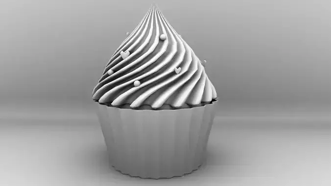 Cupcake with swirls