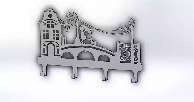 Housekeeper london bridge wedding cake topper