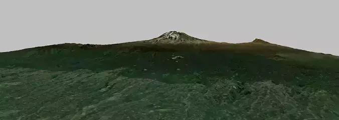 Mount Kilimanjaro Tanzania 3d model Low-poly 3D model