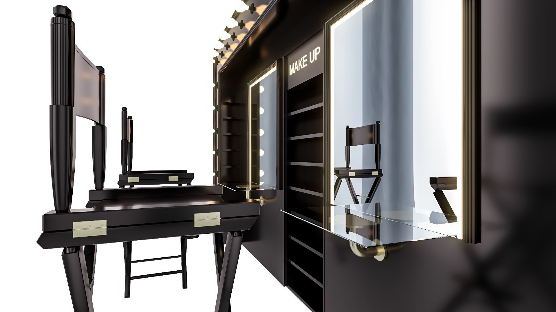 make up desk 1 3D model_7