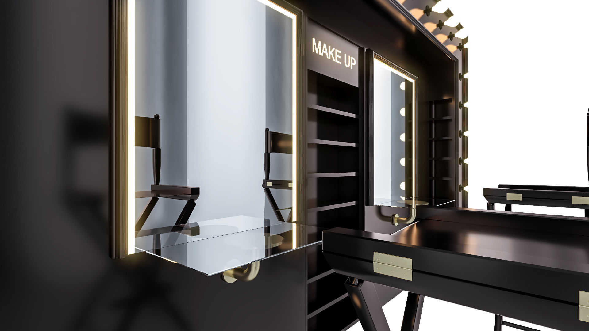 make up desk 1 3D model_4