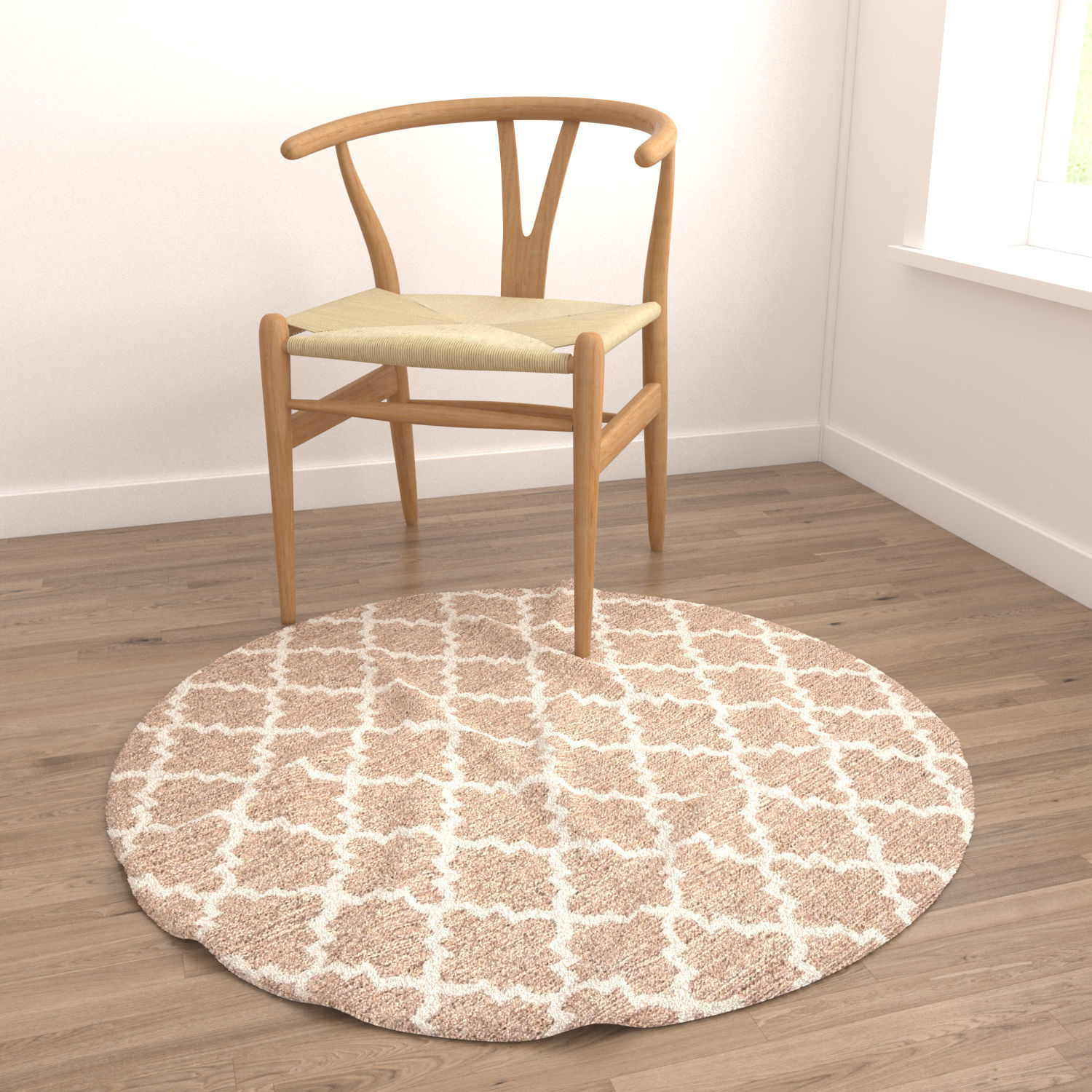 Round Rug Set 245 3D model_3