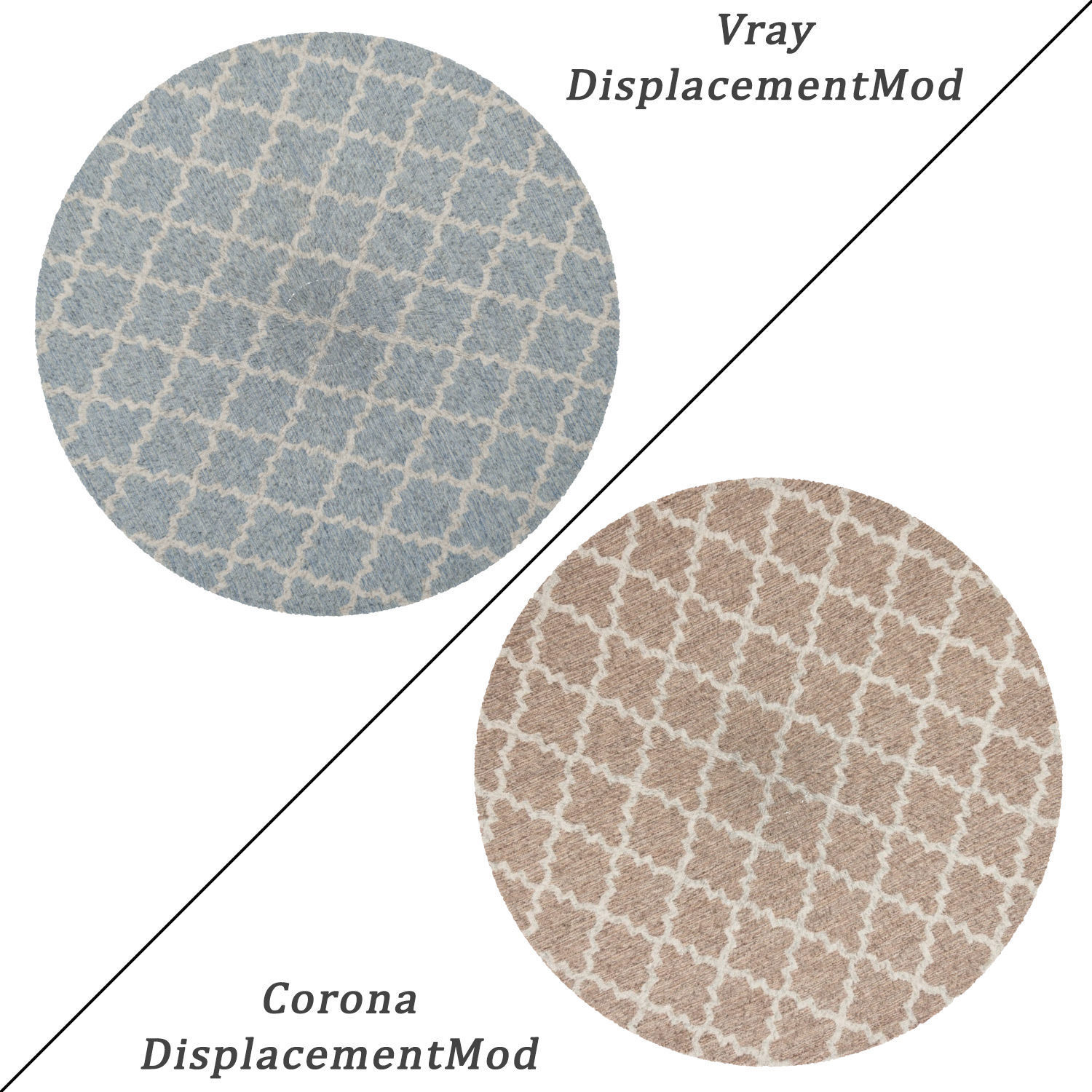 Round Rug Set 245 3D model_1