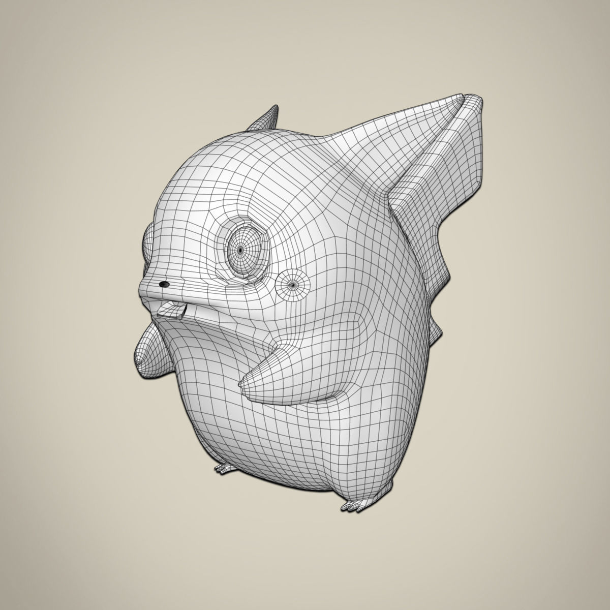 Pikachu Toy 3D model_6