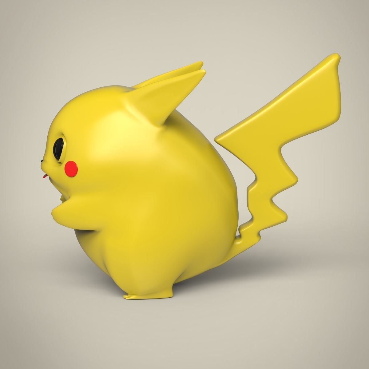 Pikachu Toy 3D model_3