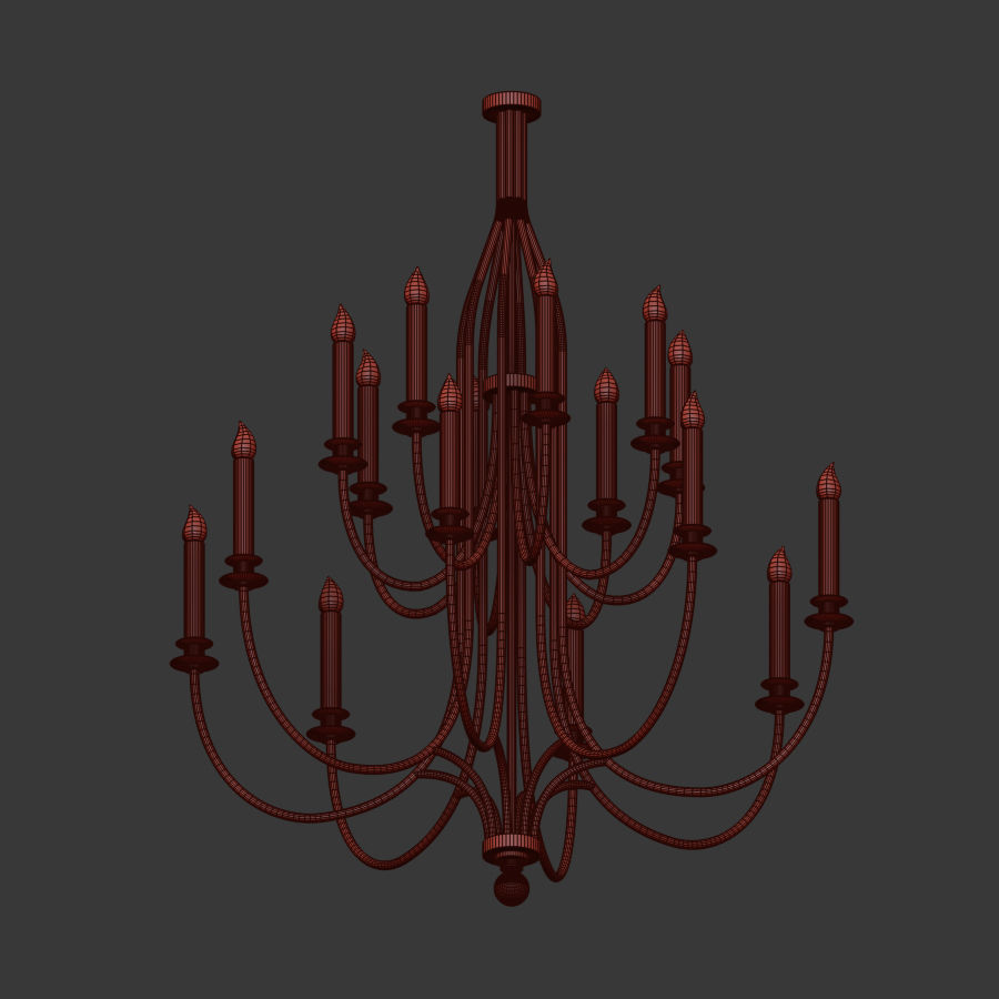 Hammerton Chateau Chandelier 3D model_4