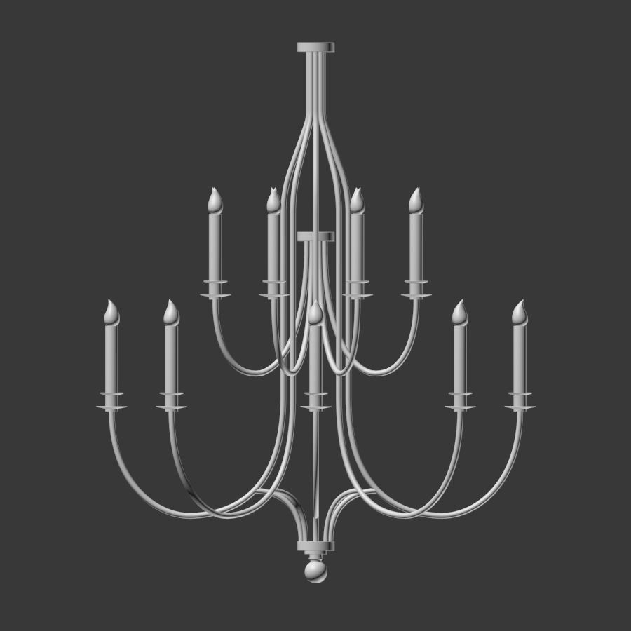 Hammerton Chateau Chandelier 3D model_1