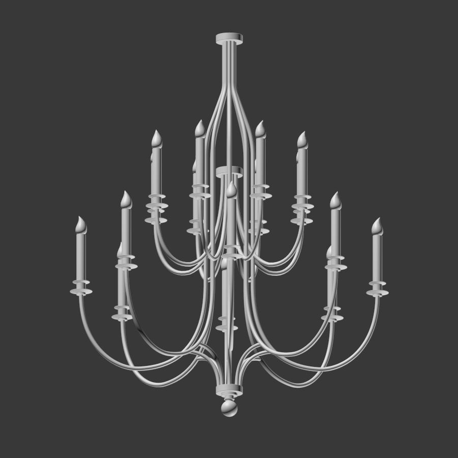 Hammerton Chateau Chandelier 3D model_2