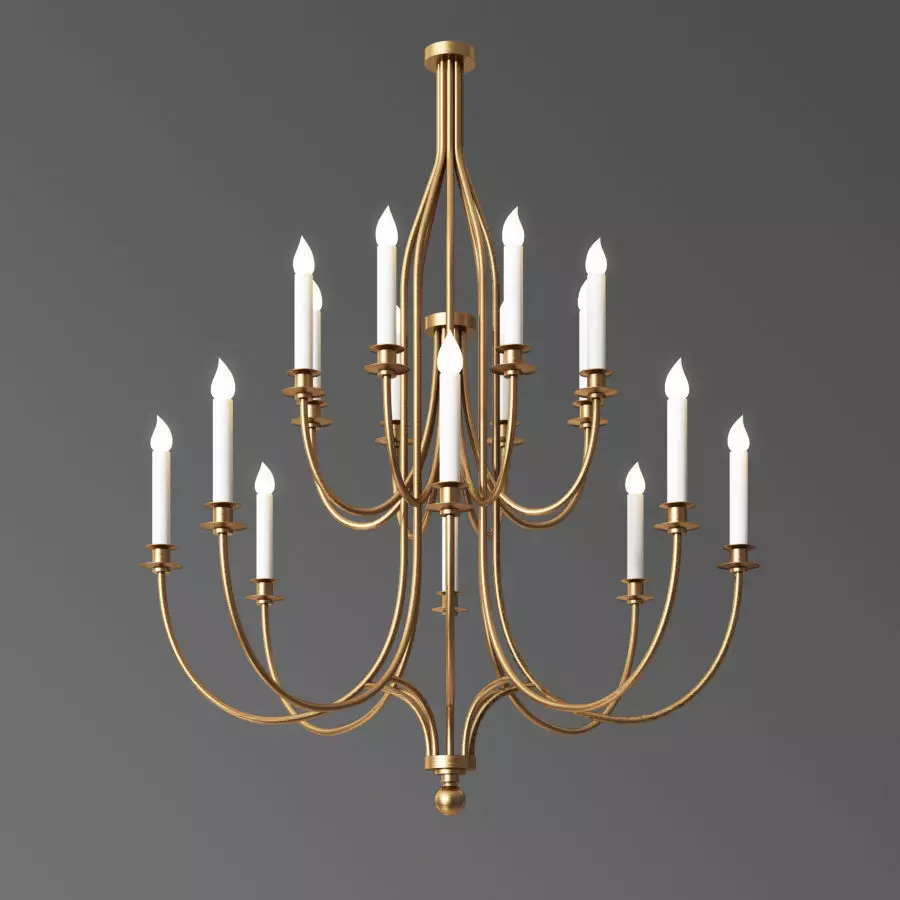 Hammerton Chateau Chandelier 3D model_0