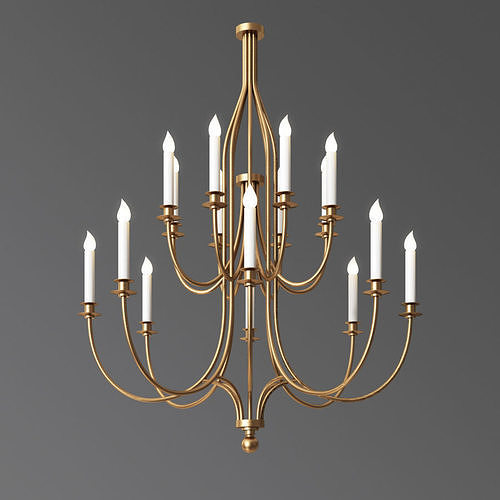 Hammerton Chateau Chandelier 3D model