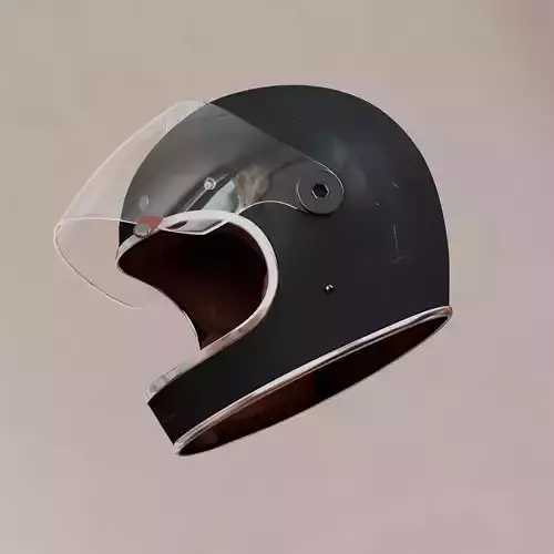 BELL Bulitt Helmet Black 3D model
