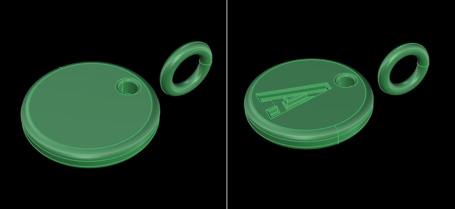 ROUND LETTER FRAME PENDANT FULL SIZES 3D print model_10