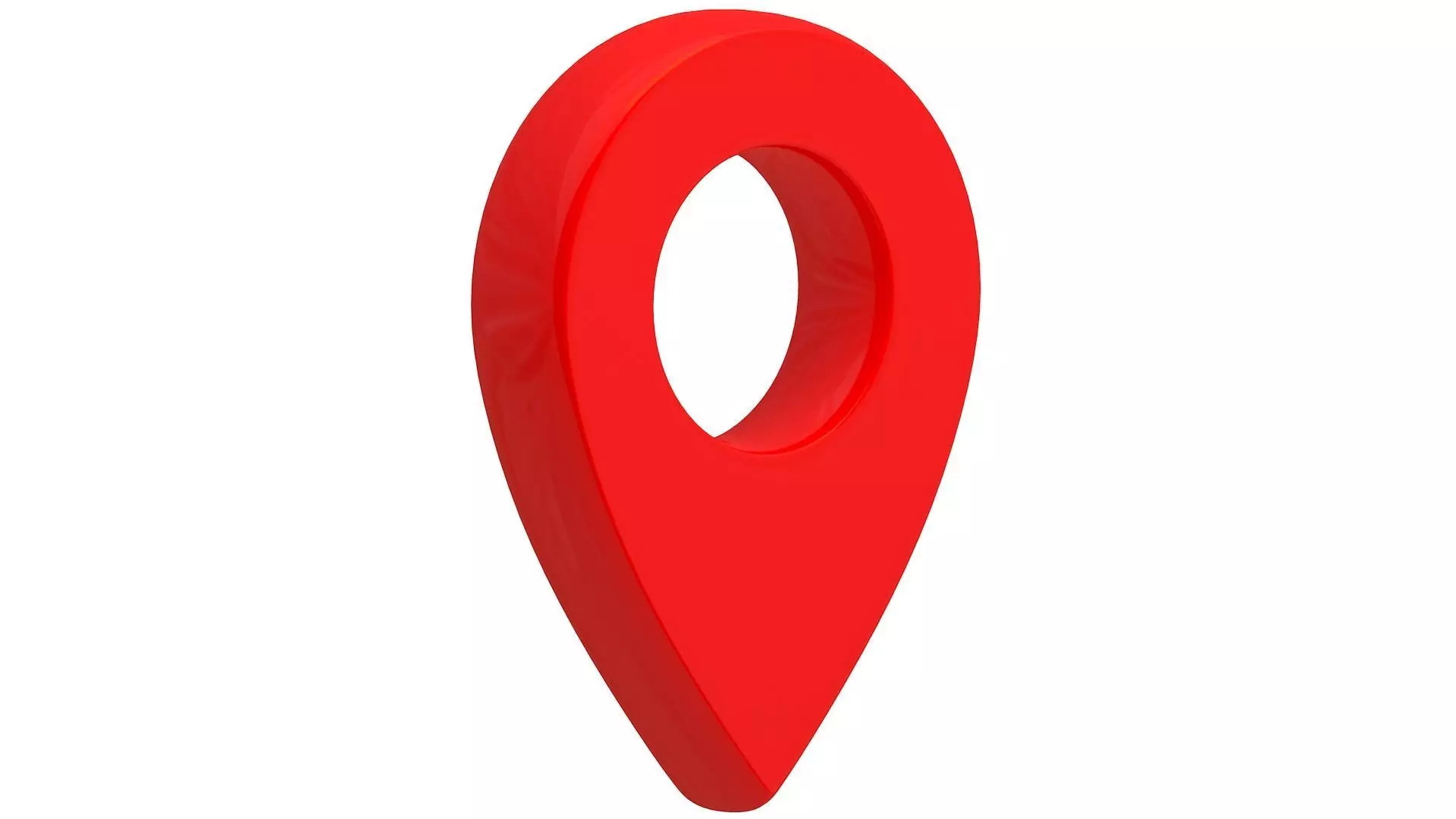 3D Map Pointer Red 3D model_0