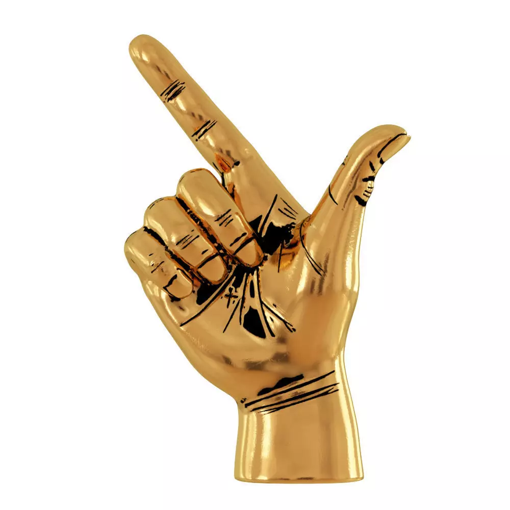 Figurine Point Hand 3D model_0