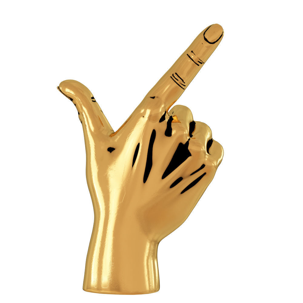Figurine Point Hand 3D model_4