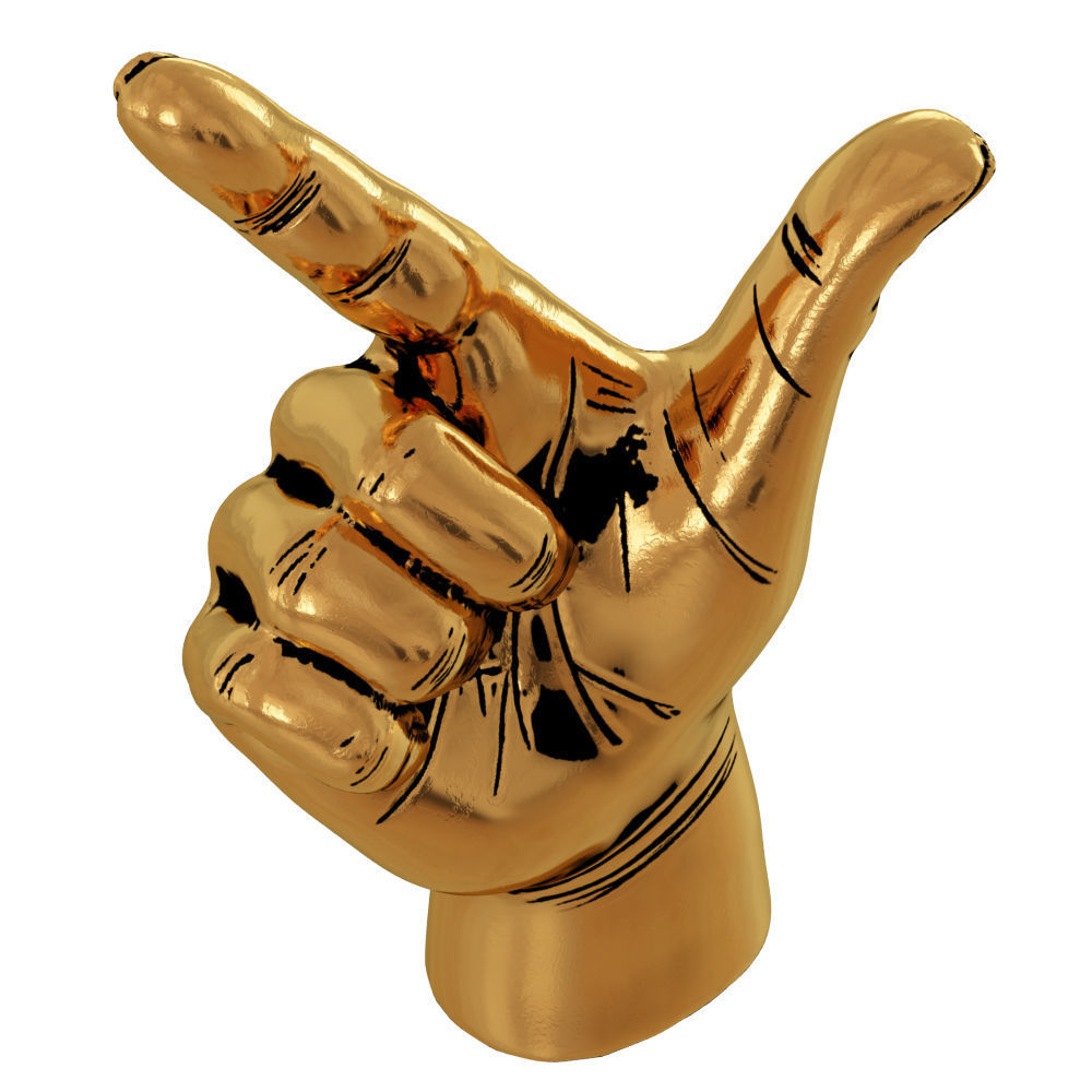 Figurine Point Hand 3D model_3