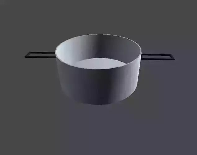 Kitchen pot Low-poly 3D model