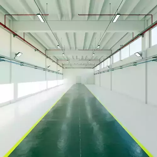 Industrial Hangar Hall Interior 6