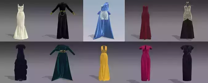 10 Fashion Gowns Collection