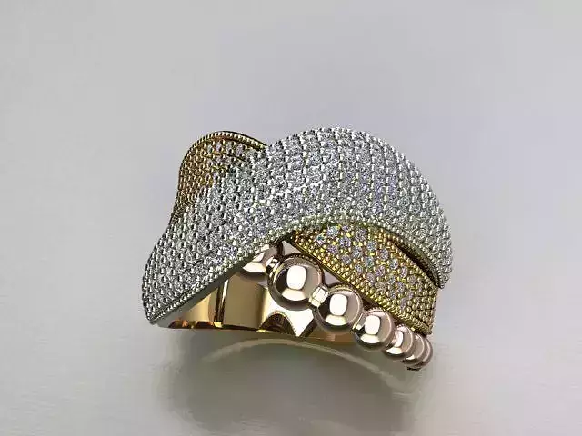 3 color gold ring