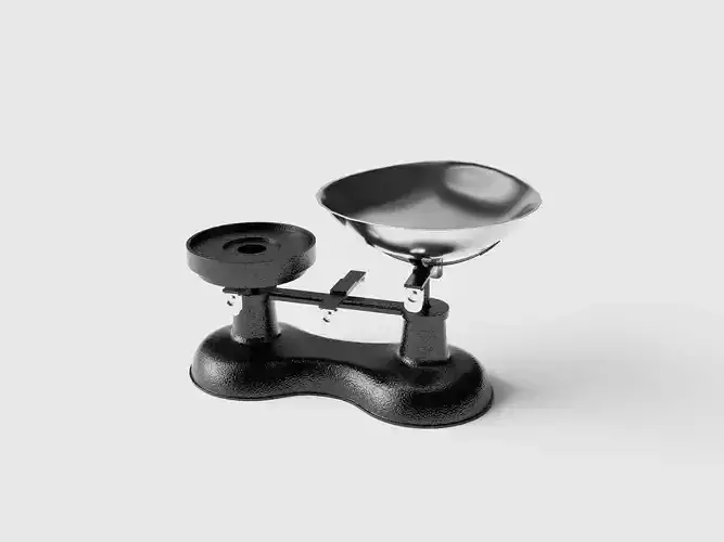 Mechanical Kitchen Scale 3d model