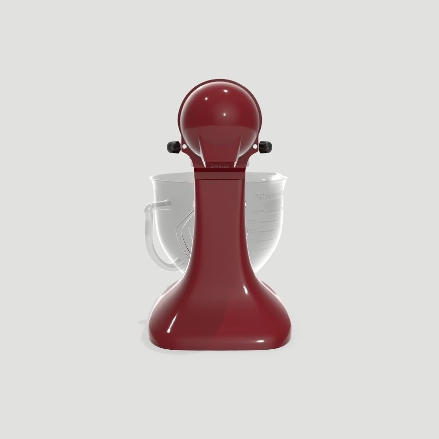 Kitchen Aid Stand Mixer Low-poly 3D model_4