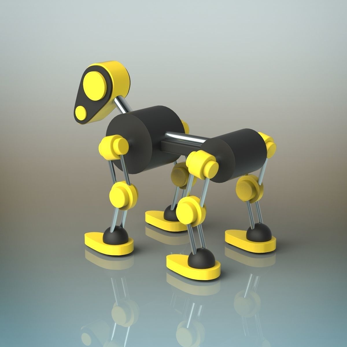 Robot Dog 3D model_7