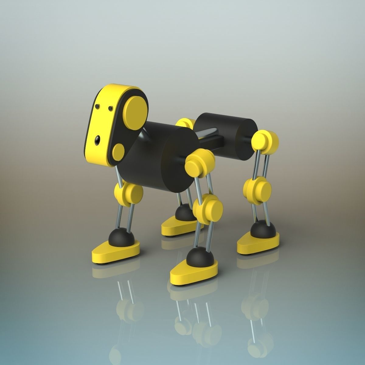 Robot Dog 3D model_1
