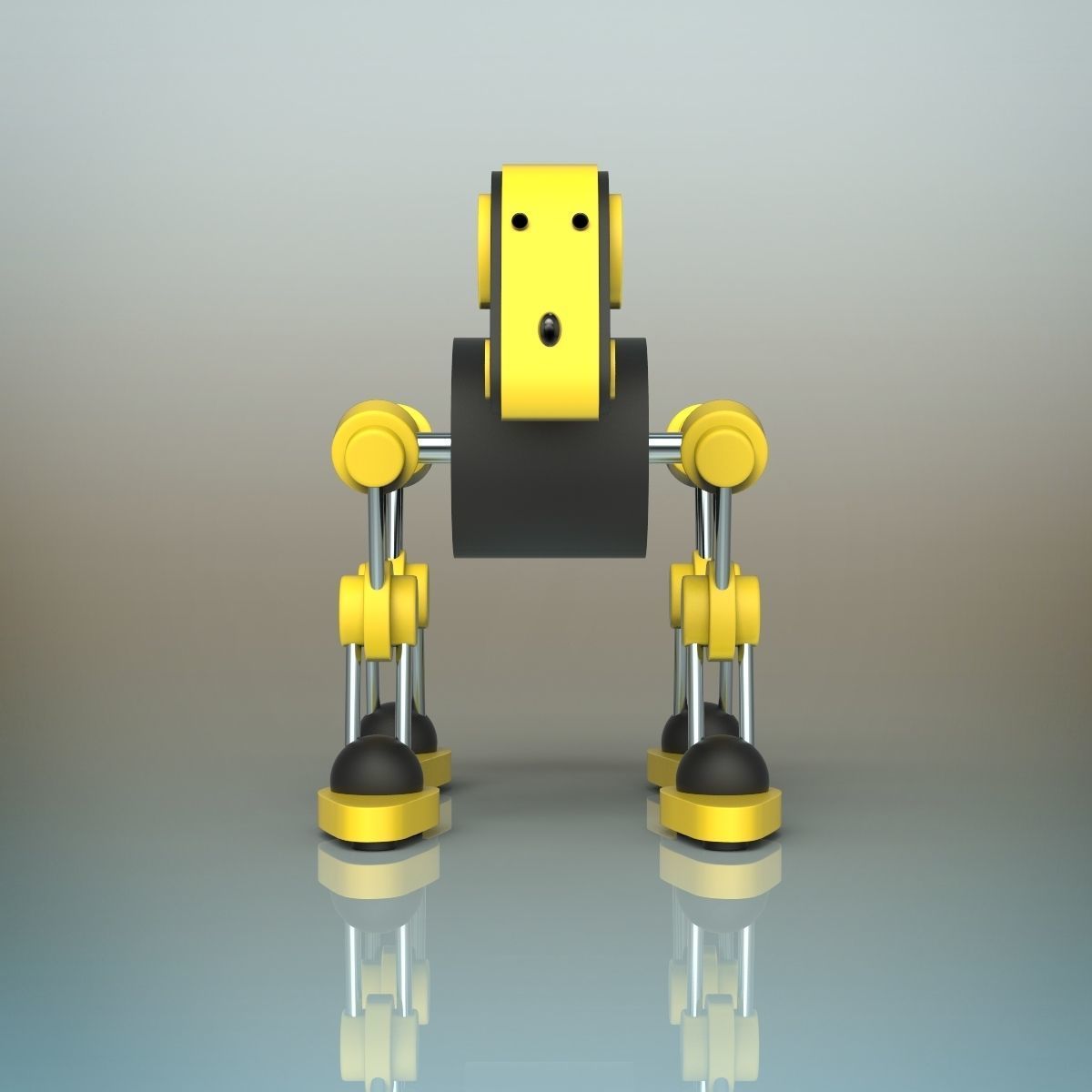 Robot Dog 3D model_2