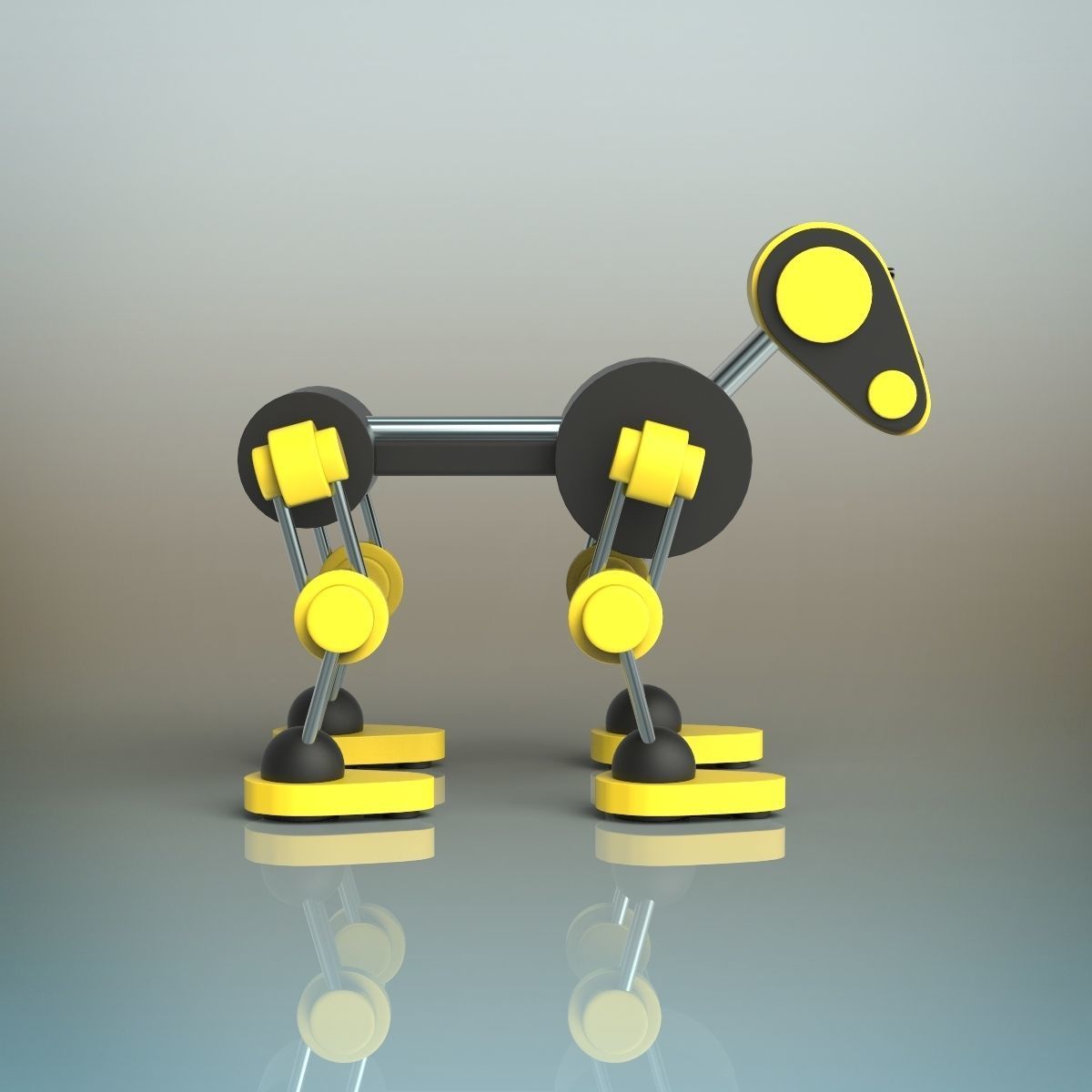 Robot Dog 3D model_5