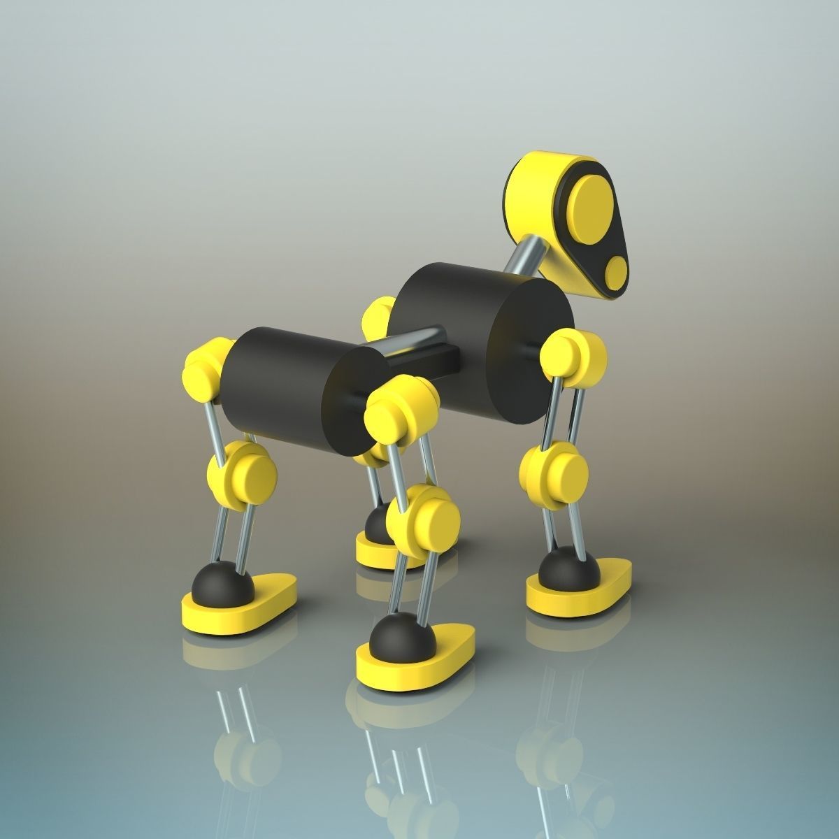 Robot Dog 3D model_3