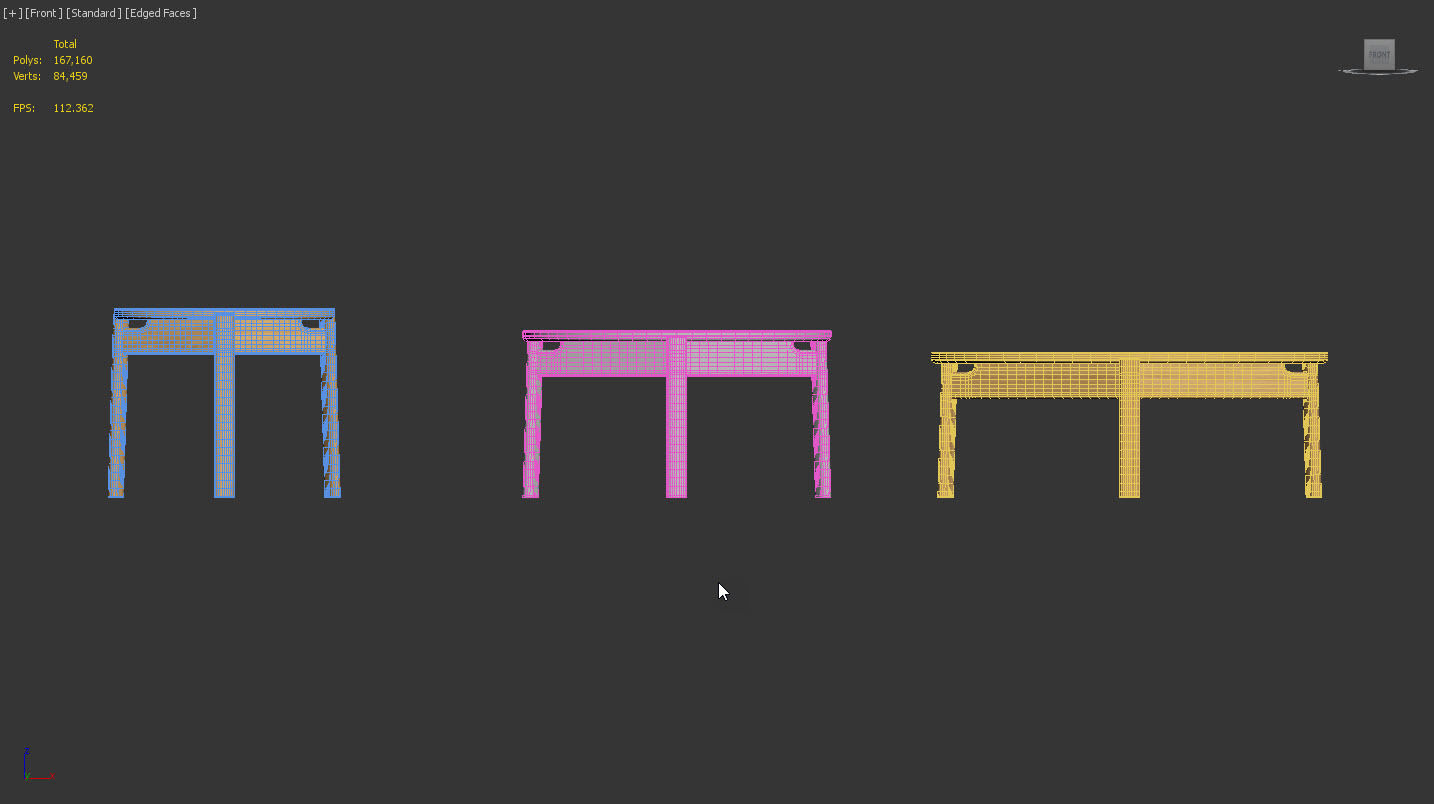 Passage Tables by Menu 3D model_8