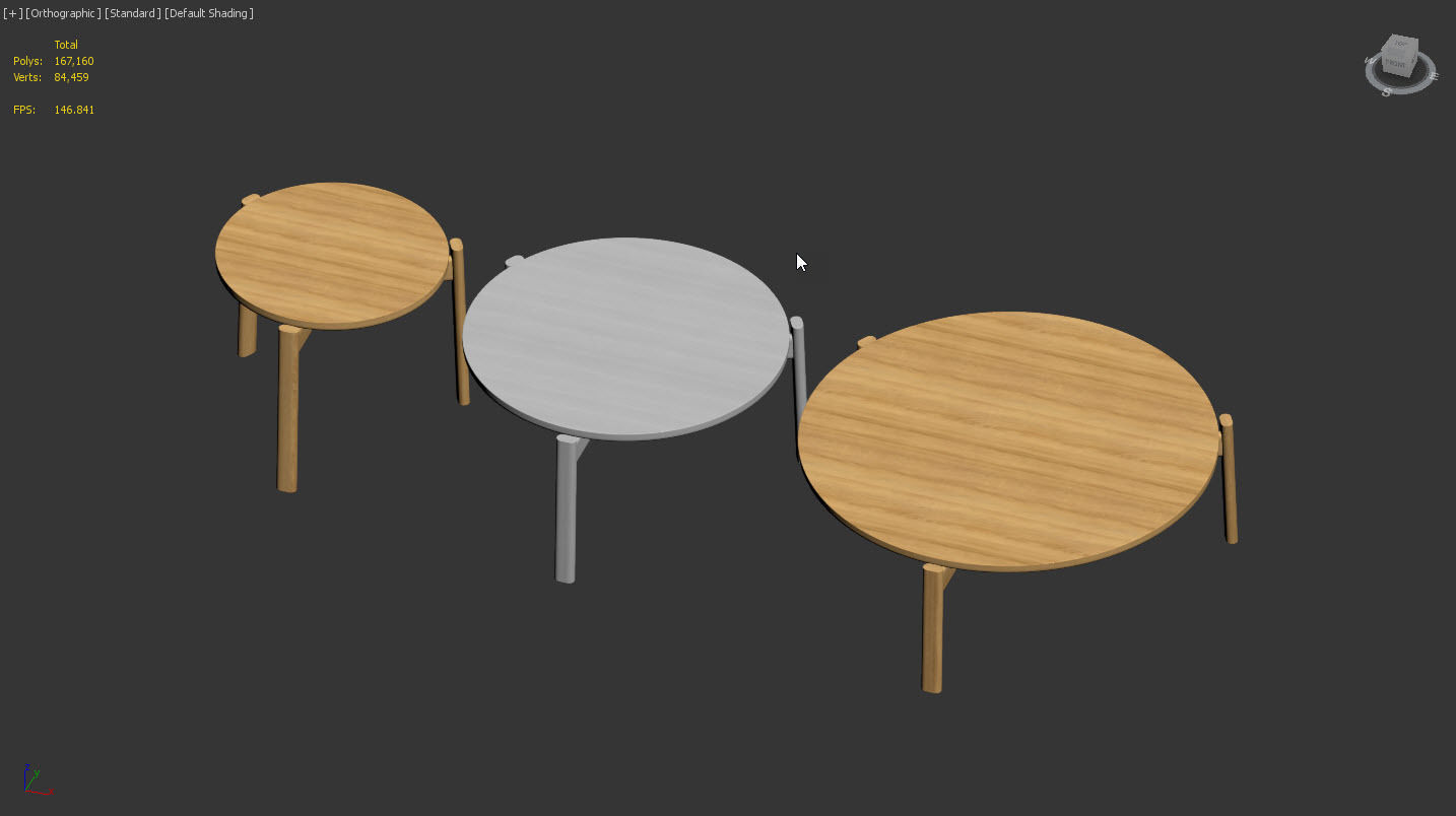 Passage Tables by Menu 3D model_9