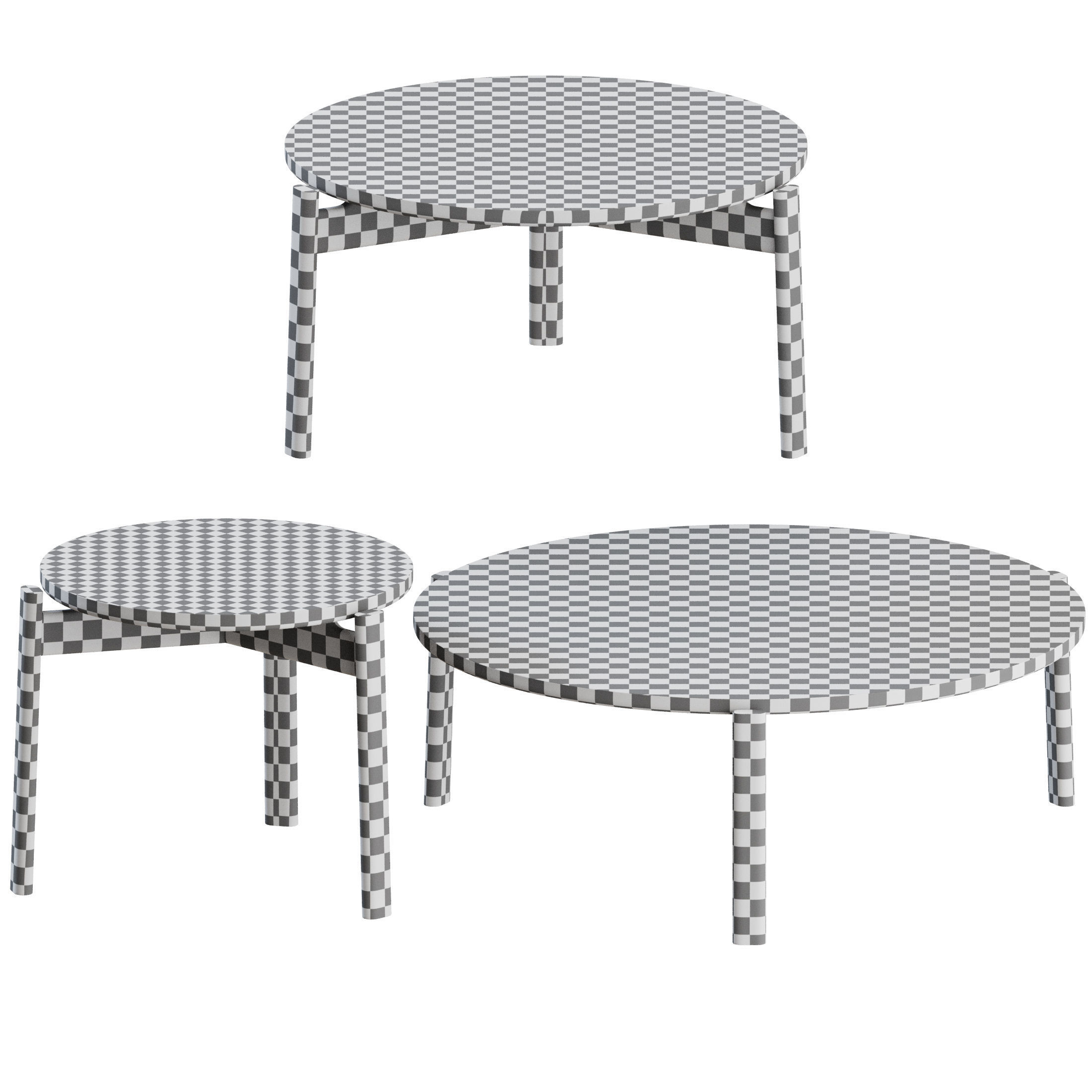 Passage Tables by Menu 3D model_2