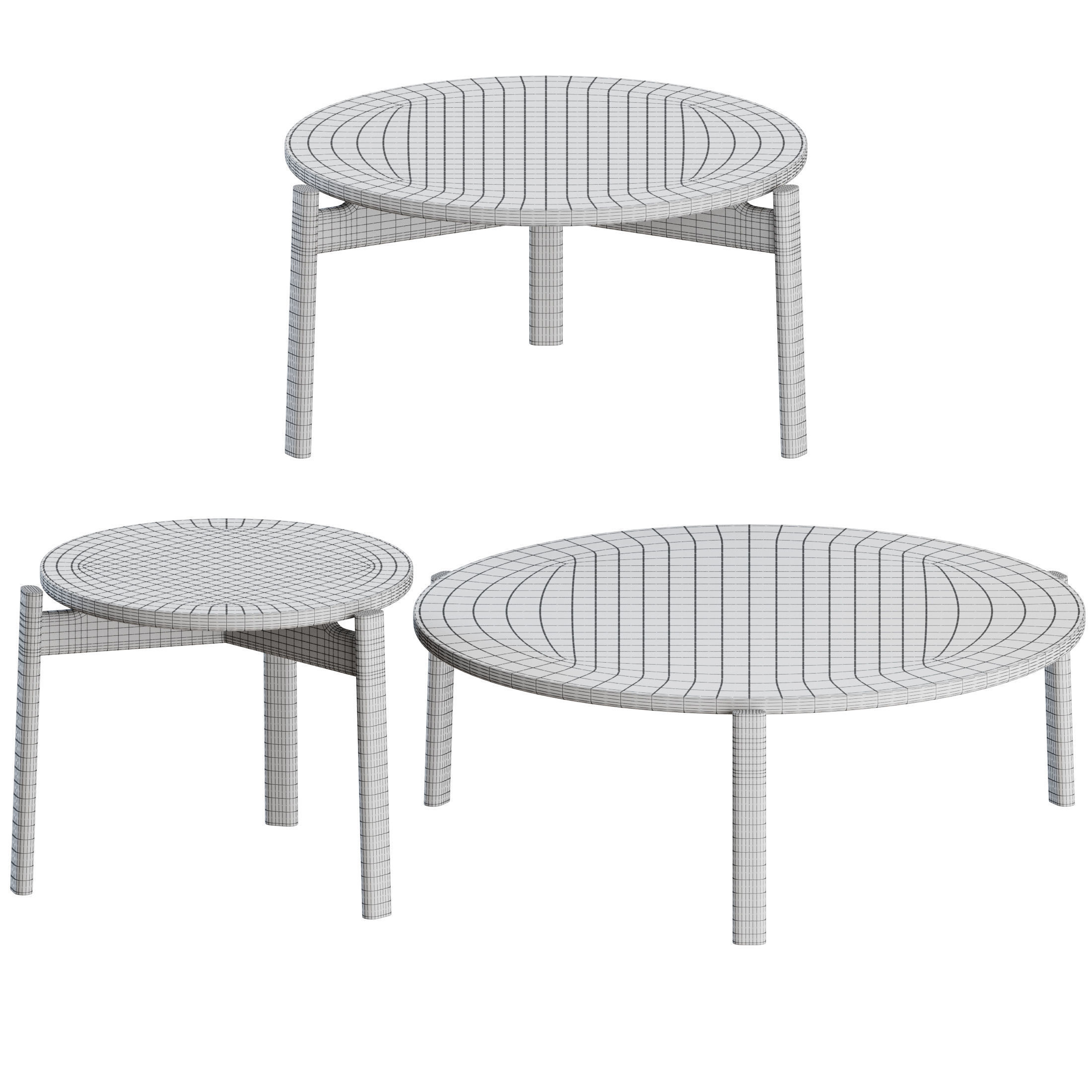 Passage Tables by Menu 3D model_3