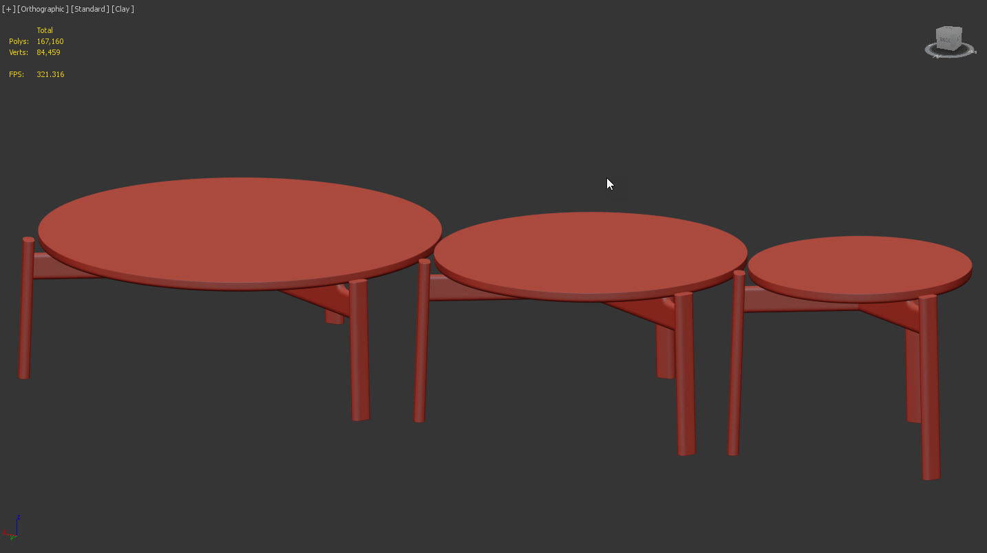 Passage Tables by Menu 3D model_12