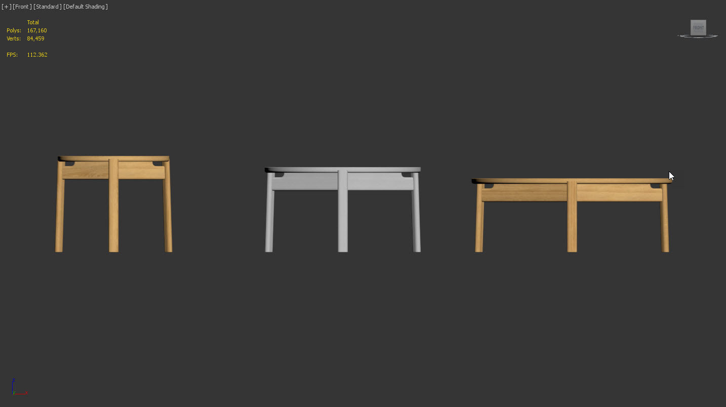 Passage Tables by Menu 3D model_7