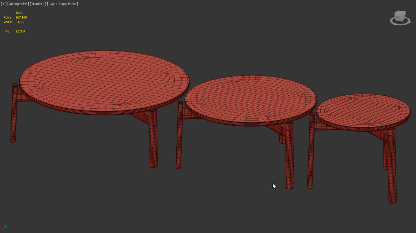 Passage Tables by Menu 3D model_13