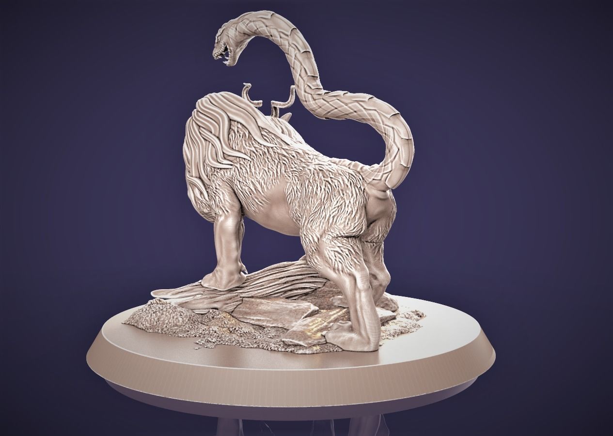 Chimera 3D printable model 3D print model_3