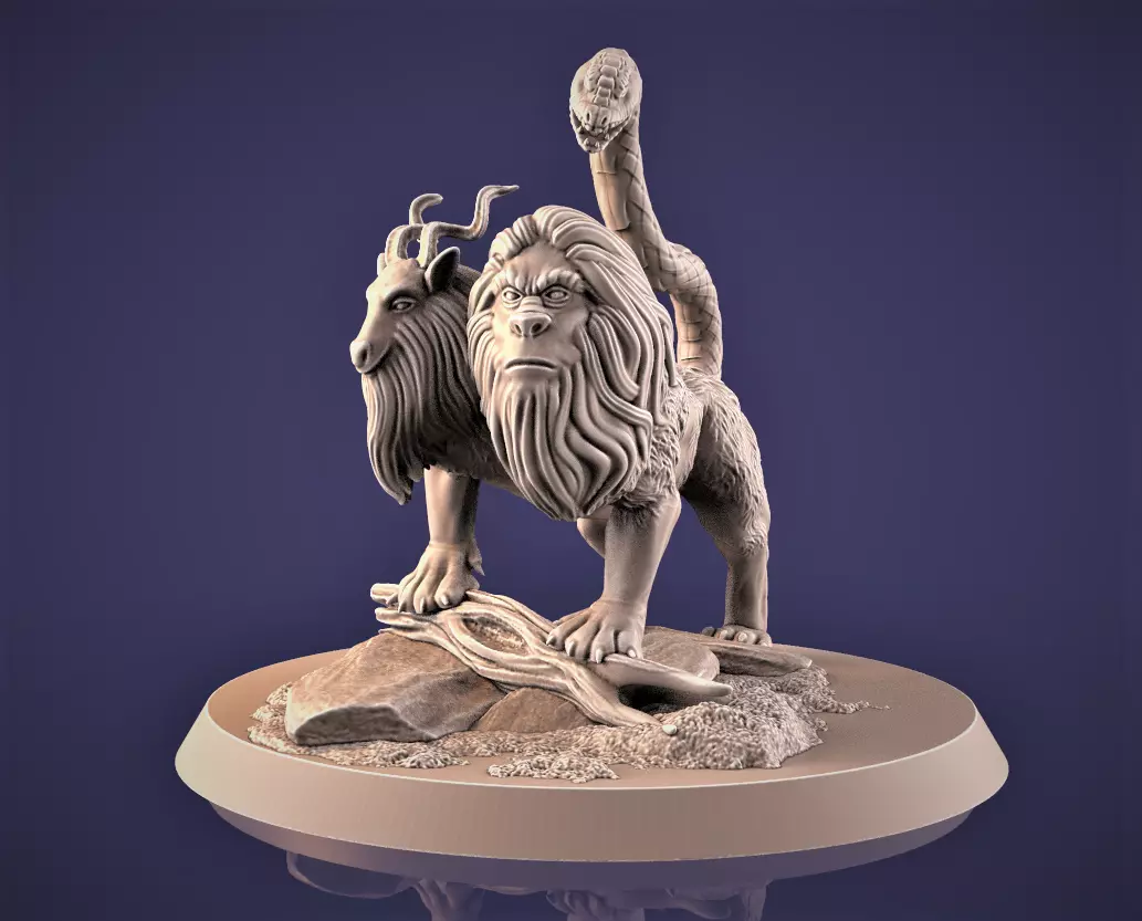 Chimera 3D printable model 3D print model_0
