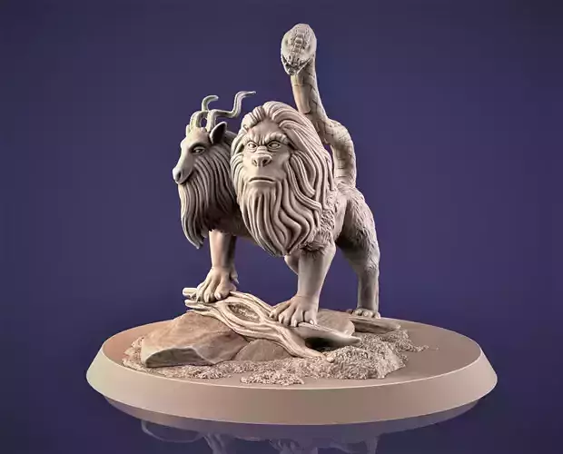 Chimera 3D printable model 3D print model