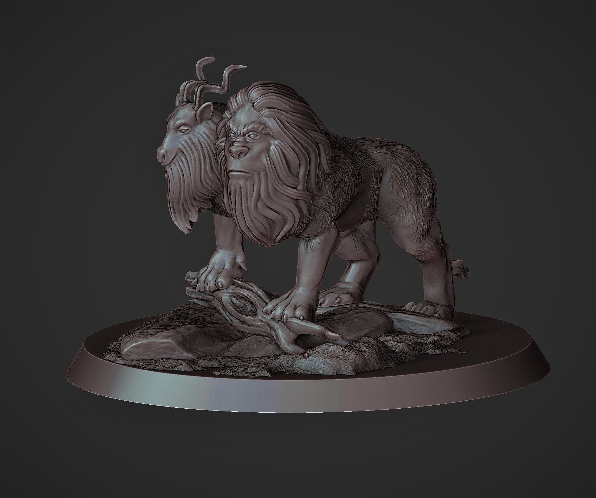 Chimera 3D printable model 3D print model_10