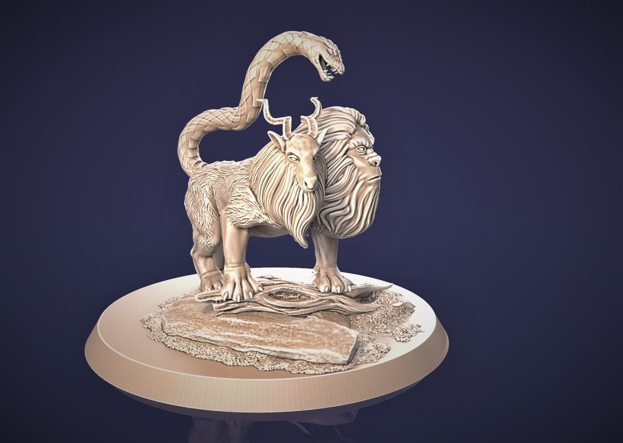 Chimera 3D printable model 3D print model_5