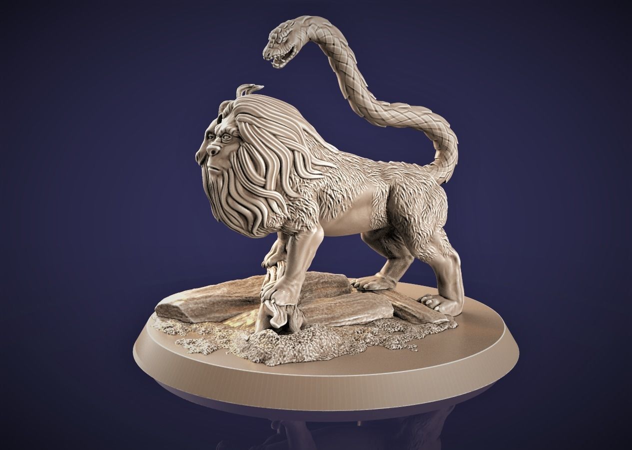 Chimera 3D printable model 3D print model_2