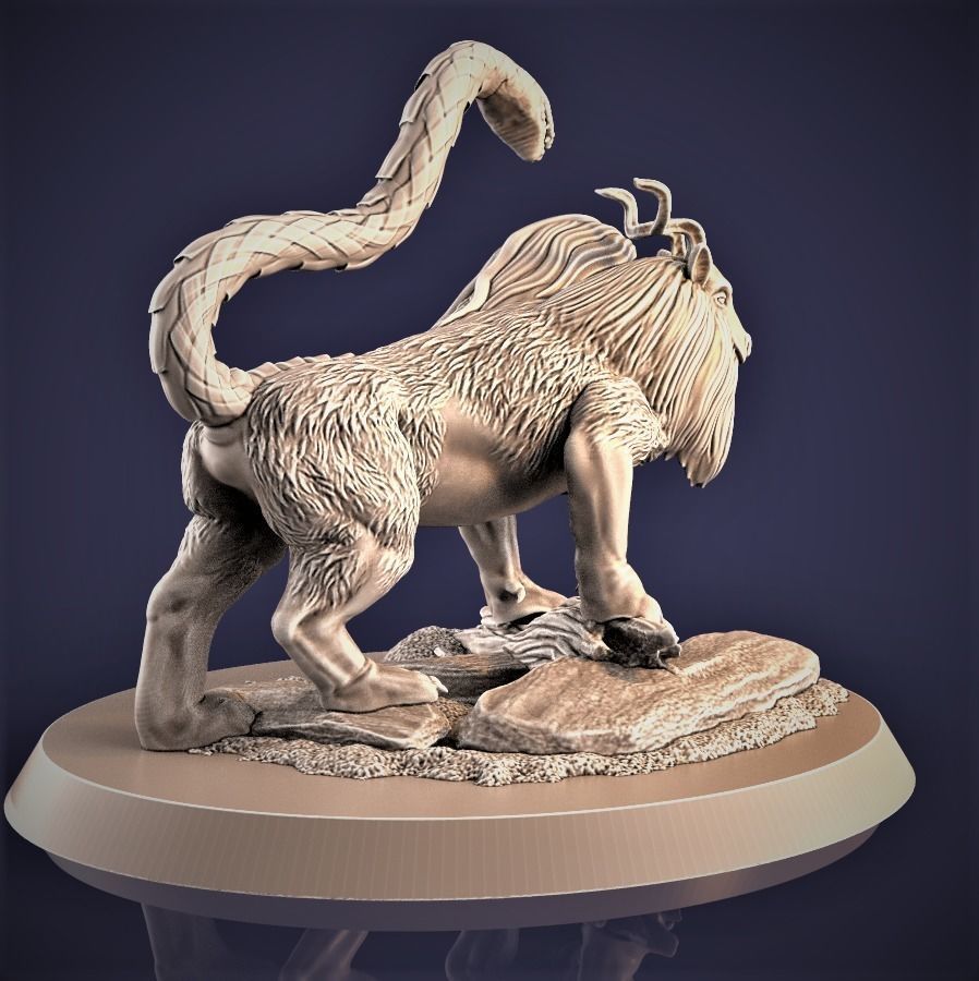 Chimera 3D printable model 3D print model_4