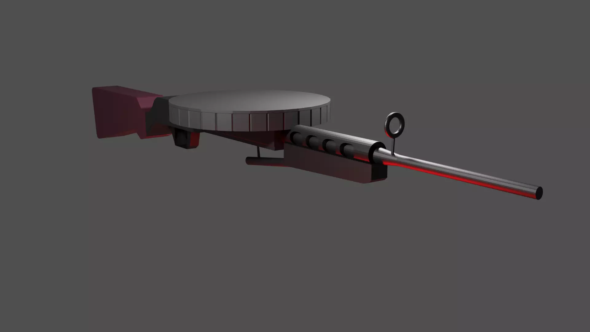 DP-28 With Individual Part Low-poly 3D model_0